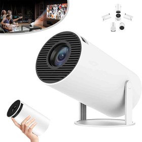 تصویر ویدئو پروژکتور هوشمند آیریور مدل HY300 Hy300 Mini Portable Projector Android 11