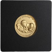 تصویر شمش طلا طرح تولد 