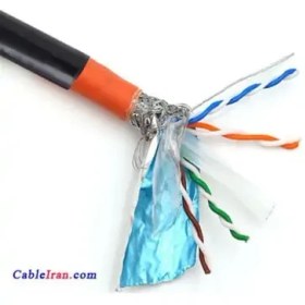 تصویر کابل شبکه CAT6 SFTP نگزنس NEXANS تمام مس فویل دار و شیلددار – اوت دور OUT DOOR 