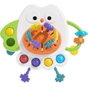 تصویر اسباب بازی آموزشی جغد دست ورزی سنسوری مناسب نوزاد و خردسال 