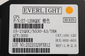 تصویر LED نارنجی پکیج 1206 