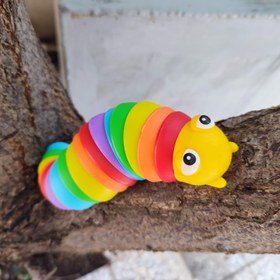 تصویر اسباب بازی کرم چراغدار تقویت عضلات دست و شنوایی 