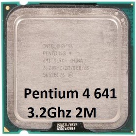 تصویر CPU Intel Pentium 4 641 - 3.2GHz TRY کارکرده 
