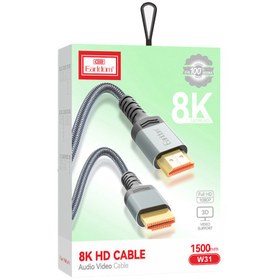 تصویر کابل HDMI 8K ارلدام ET-W31 طول 1.5 متر Earldom ET-W31 1.5m HDMI Cable