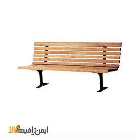 تصویر نیمکت چوبی باغ 