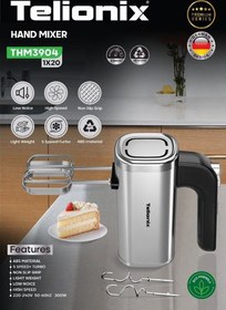 تصویر همزن دستی تلیونیکس مدل THM3904 Telionix THM3904 Hand Mixer