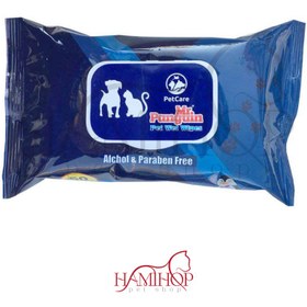 تصویر دستمال مرطوب بسته ای مستر پنگوئن ۵۰ برگی Mr.Panguin Pet Wet Wipes 50 Pcs 