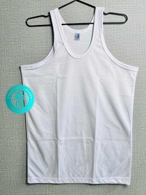 تصویر زیرپیراهن رکابی مردانه دوفرد سفید 