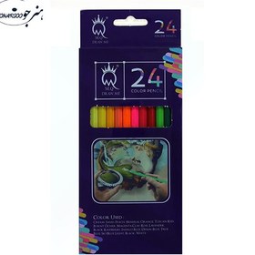 تصویر مداد رنگی 24 رنگ MQ 