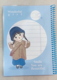 تصویر دفتر سیم رنگی جلد مجلد 