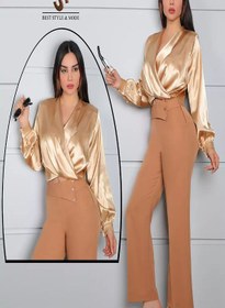 تصویر شومیز ساتن Raven 