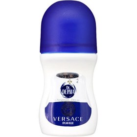 تصویر دئودورانت رولی مردانه مدل Versace Dylan Blue حجم 50میل دکتر درما Dr Derma Deo Roll On Versace Dylan Blue For Men 50ml