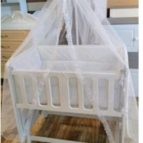 تصویر تخت و گهواره چوبی نوزاد . هزینه ارسال به صورت پس کرایه میباشد 