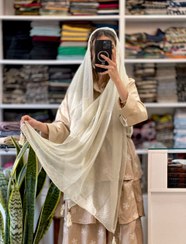 تصویر شال پیلیسه شطرنجی 