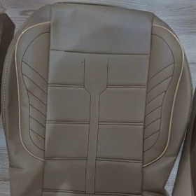 تصویر روکش صندلی خودرو ایران خودرو سمند جدید چرم VIP رنگ کرم 