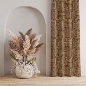 تصویر پرده مخمل دکوتین مدل MZ 105 این پرده با دوخت پانچ در ارتفاع دلخواه قابل سفارش میباشد (در زمان ثبت سفارش اندازه دقیق ارتفاع را ذکر بفرمایید) عرض پرده های پانچ ثابت 135 سانتی متر و در حالت چین 70 تا 100 سانتی متر را پوشش میدهد