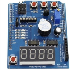 تصویر ماژول شیلد مولتی فانکشن آردوینو اونو /Arduino uno multi function ARDUINO MULTI-FUNCTION SHIELD