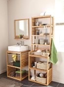 تصویر ست کامل و تک راهروی بهداشتی و حمام آقای نجار - بی رنگ / فریم آینه 