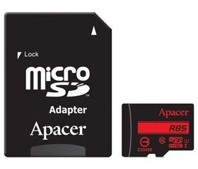 تصویر کارت حافظه microSDXC اپیسر کلاس 10 استاندارد UHS-I U1 سرعت 85MBps همراه با آداپتور SD ظرفیت 128 گیگابایت ا 128G Apacer microSDXC UHS-I U1 Class 10 128G Apacer microSDXC UHS-I U1 Class 10