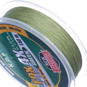 تصویر نخ ماهیگیری براید کایدا مدل KDF Fox Line x4 رنگ سبز 150 متری 