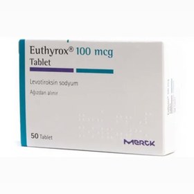 تصویر قرص لووتیروکسین ترک مرک دز 100 Levothyroxine 100ml