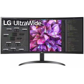 تصویر مانیتور خمیده 34 اینچ ال جی مدل UltraWide 34WQ60C-B LG UltraWide 34WQ60C-B 34-Inch QHD IPS Curved Monitor