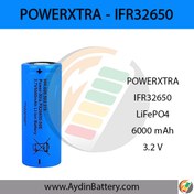 تصویر باتری لیتیوم فسفات آهن پاوراکسترا POWERXTRA-IFR32700-6000 mAh 