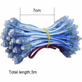 تصویر ال ای دی پیکسلی تک رنگ آبی 50 عدد 