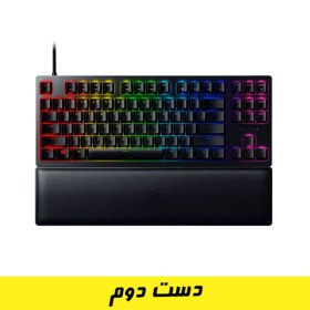 تصویر کيبورد گیمینگ ريزر مدل (Purple Switch) RAZER HUNTSMAN V2 TENKEYLESS (دست دوم) 