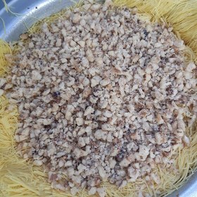 تصویر باقلوا ترکی خانگی رشته ای (کادایف) 550گرمی 