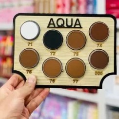 تصویر سایه ابرو و سایه چشم سفید آکوا تاشکو شماره 71 tashko