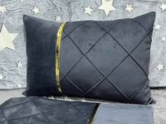 تصویر روبالشی مخمل تک نوار کد 005 برند خوشنام هگمتان یک جفتی - 6 جفت (دوازده عدد) 