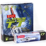 تصویر پک طلایی وایر شمع پراید ساژم تقویتی با شمع پایه کوتاه دنسو دو سرسوزن TTDENSO 