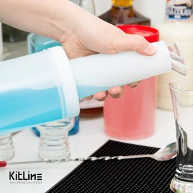 تصویر بطری ۱ لیتری با در آسان ریز سفید 