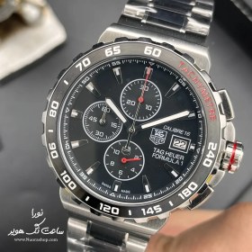 تصویر ساعت تگ هویر فورمول 1 کرنوگراف نقره ای صفحه طوسی TAG Heuer Formula 1 تگ هویر ( TAG Heuer )