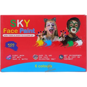تصویر ست گریم 6 رنگ اسکای sky 