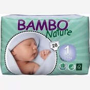 تصویر پوشک نوزاد برند بامبو نیچر Bambo nature diapers size1 