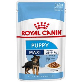 تصویر پوچ توله سگ مکسی رویال کنین 140 گرم (توله سگهای نژاد بزرگ) Royal Canin Maxi Puppy Pouches 140g