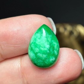 تصویر نگین سنگ جید معدنی کد 60580 