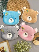 تصویر بالشت فرم دهی مخمل طرح تدی نوزادی و کودک کد 27017 