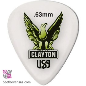 تصویر پیک گیتار الکتریک کلایتون مدل Acetal 0.63 mm 