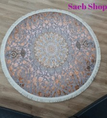 تصویر پادری گرد شاهانه فرش صائب کد H238G 