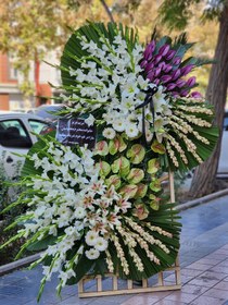 تصویر پایه گل تسلیت کد 12 