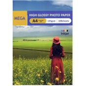 تصویر کاغد گلاسه A4 mega 135 gr 100 sheet 