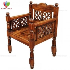 تصویر صندلی سنتی چوبی 60*60 کد 255 
