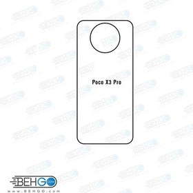 تصویر برچسب محافظ پشت گوشی شیائومی Poco X3 Back Screen Protector For Xiaomi Poco X3