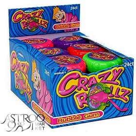 تصویر آدامس بادکنکی متری کریزی رولز باکس 24 عددی Crazy Rollz bubble gum Crazy Rollz bubble gum