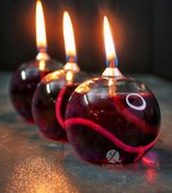 تصویر شمع پیرکس 3 تایی دراپ 6 سانت 