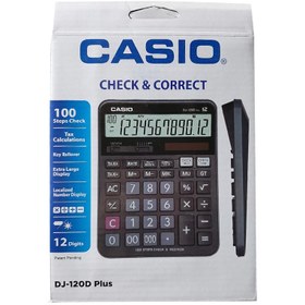 تصویر ماشین حساب کاسیو مدل CASIO DJ-120D Plus ا Casio Check & Recheck Electronic Calculator No.DJ-120D Plus Casio Check & Recheck Electronic Calculator No.DJ-120D Plus