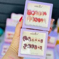 تصویر ناخن طرح دار پینک کی اصلی 